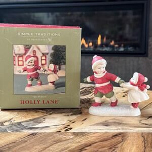 2002 Department 56 "Take My Hand" Simple Traditions Holly Lane Figurine, Holiday
